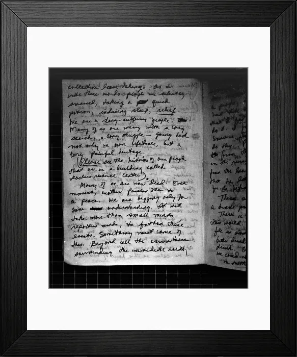 Framed Print : Suicide note, Written and signed by Annie Moore. Page 2. Moore was a register nurse and one of the leaders of the Peoples Temple in Jonestown, Guyana. Nov. 18, 1978 Framed Print : Suicide note, Written and signed by Annie Moore. Page 2. Moore was a register nurse and one of the leaders of the Peoples Temple in Jonestown, Guyana. Nov. 18, 1978