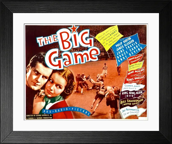 Framed Print : THE BIG GAME, from left: Philip Huston, June Travis, 1936 Framed Print : THE BIG GAME, from left: Philip Huston, June Travis, 1936