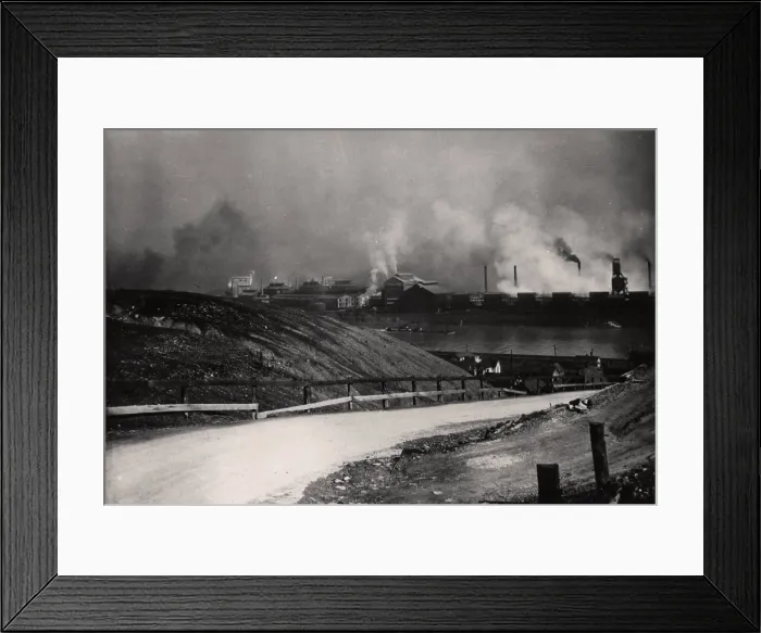 Framed Print : Donora, Pennsylvania, during the infamous smog episode of October 26-31, 1948
