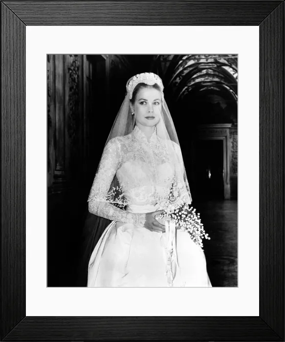 Framed Print : THE WEDDING IN MONACO, Grace Kelly, 1956