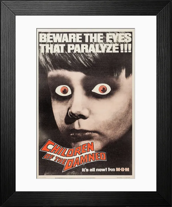 Framed Print : CHILDREN OF THE DAMNED, US poster art, 1963
