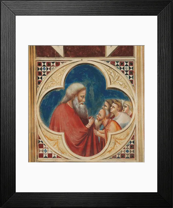 Framed Print : Fresco cycle in the Scrovegni Chapel, by Giotto, 1304 - 1306 about, 14th Century, fresco, - Italy, Veneto, Padua, Scrovegni Chapel