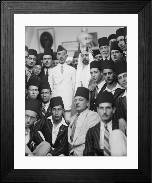 Framed Print : Feisal of Iraq and Emir Abdullah of Jordan, rulers of lands separated from the Ottoman Empire Framed Print : Feisal of Iraq and Emir Abdullah of Jordan, rulers of lands separated from the Ottoman Empire