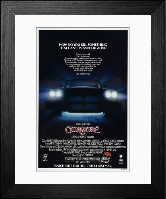 Framed Print : CHRISTINE, US poster, 1983, Columbia / courtesy Everett Collection