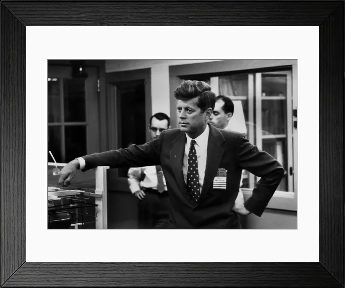 Framed Print : Sen. John F. Kennedy visiting Oak Ridge National Laboratory. Feb. 24, 1959 Framed Print : Sen. John F. Kennedy visiting Oak Ridge National Laboratory. Feb. 24, 1959