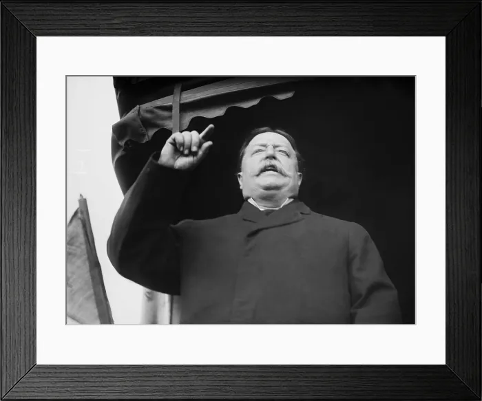 Framed Print : Republican President candidate William Howard Taft, speaking in North Platte, Nebraska, 1908 (BSLOC_2017_2_108)