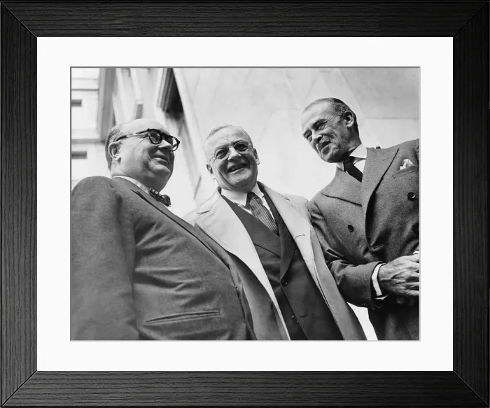 Framed Print : Paul-Henri Spaak, John Foster Dulles, and Richard Gardiner Casey. Spaak first President of the Common Assembly of the European Coal and Steel Community Framed Print : Paul-Henri Spaak, John Foster Dulles, and Richard Gardiner Casey. Spaak first President of the Common Assembly of the European Coal and Steel Community