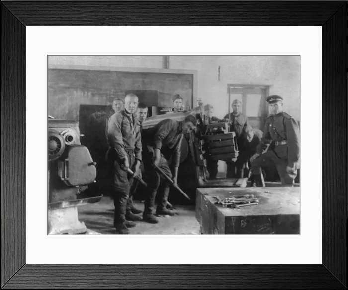 Framed Print : Soviet soldiers removing industrial equipment from Manchurian factories, 1946 Framed Print : Soviet soldiers removing industrial equipment from Manchurian factories, 1946
