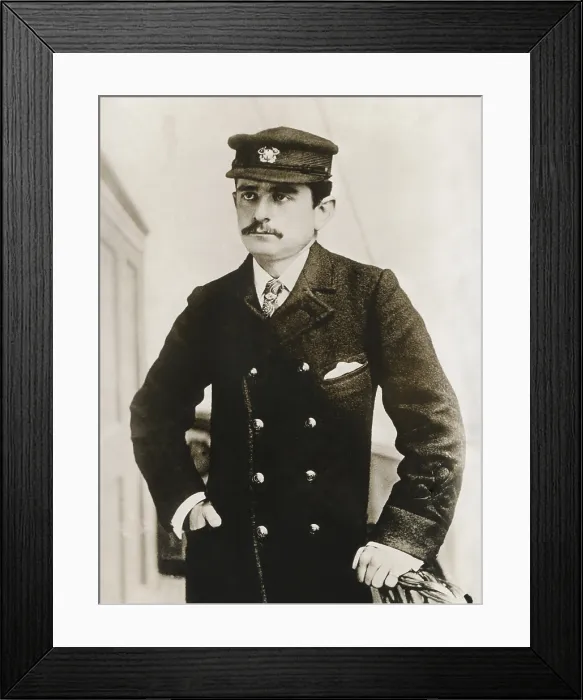 Framed Print : Howard Gould was the yachtsman and auto racing son of railroad tycoon, Jay Gould, c. 1900-1910