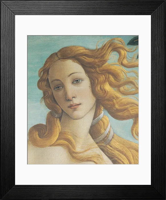 Framed Print : The Birth of Venus, by Sandro Filipepi Known as Botticelli, 1484 - 1485 about, 15th Century, tempera on canvas, cm 184, 5 x 285, 5 - Italy, Tuscany, Florence, Uffizi Gallery