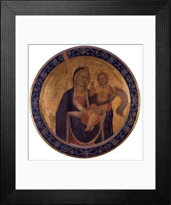 Framed Print : Madonna and Child, by Master of the Ashmolean Museum, 14th Century, tempera on golden board - Italy, Tuscany, Florence, Acciaiuoli Palace. Whole artwrk view Framed Print : Madonna and Child, by Master of the Ashmolean Museum, 14th Century, tempera on golden board - Italy, Tuscany, Florence, Acciaiuoli Palace. Whole artwrk view