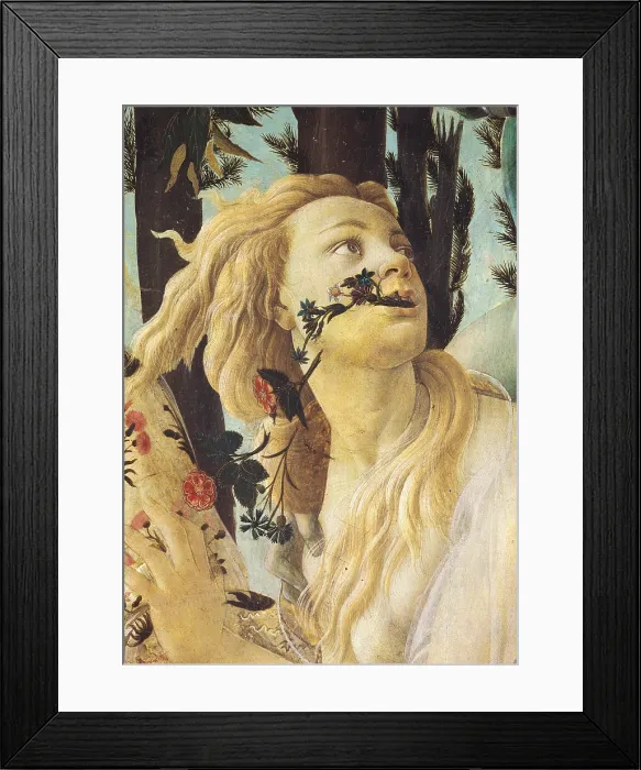Framed Print : Primavera, by Sandro Filipepi Known as Botticelli, 1478 about, 15th Century, thick tempera on panel, cm 203 x 314 - Italy, Tuscany, Florence, Uffizi Gallery