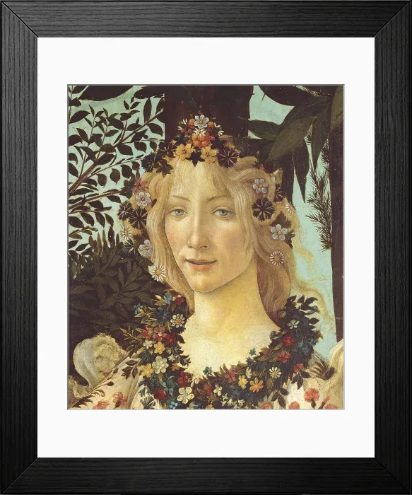 Framed Print : Primavera, by Sandro Filipepi Known as Botticelli, 1478 about, 15th Century, thick tempera on panel, cm 203 x 314 - Italy, Tuscany, Florence, Uffizi Gallery