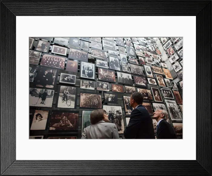 Framed Print : President Barack Obama tours the United States Holocaust Memorial Museum in Washington, D.C. April 23, 2012 Framed Print : President Barack Obama tours the United States Holocaust Memorial Museum in Washington, D.C. April 23, 2012