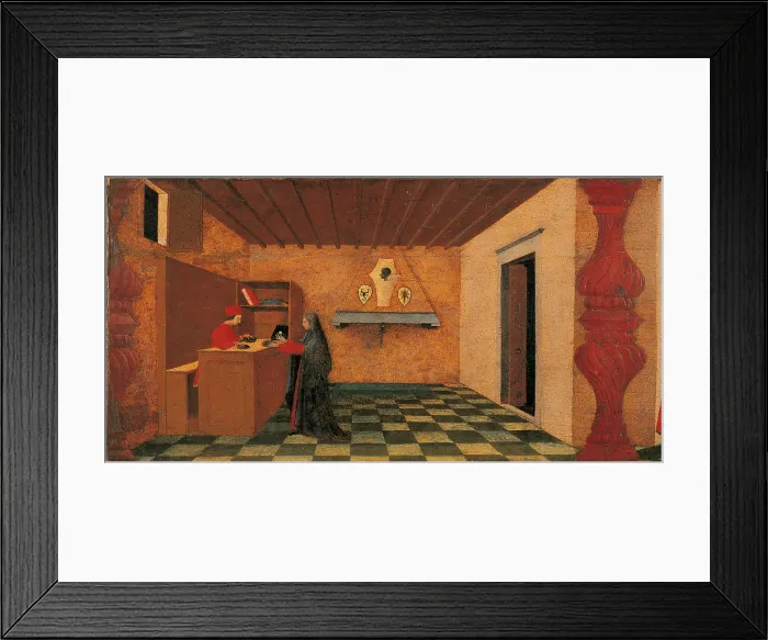 Framed Print : Massacre of the Innocents, by Paolo di Dono know as Paolo Uccello, 1465 - 1468 about, 15th Century, panel, cm 43 x 351 - Italy, Marche, Pesaro Urbino, Urbino Framed Print : Massacre of the Innocents, by Paolo di Dono know as Paolo Uccello, 1465 - 1468 about, 15th Century, panel, cm 43 x 351 - Italy, Marche, Pesaro Urbino, Urbino