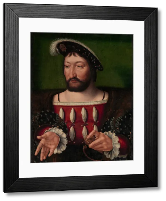 Framed Print : FRANCIS I, KING OF FRANCE, by Joos van Cleve, 1525, Netherlandish, Northern Renaissance painting. Francis I was the first Valois King of France from 1515-47 Framed Print : FRANCIS I, KING OF FRANCE, by Joos van Cleve, 1525, Netherlandish, Northern Renaissance painting. Francis I was the first Valois King of France from 1515-47