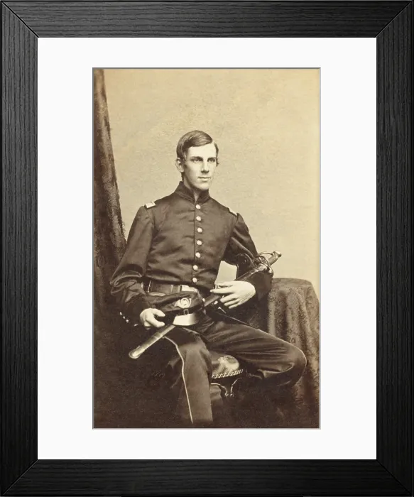 Framed Print : Major Oliver Wendell Holmes, Jr. 20th Massachusetts Infantry Regiment, as a Civil war soldier. He was wounded three times: Balls Bluff, VA, Oct