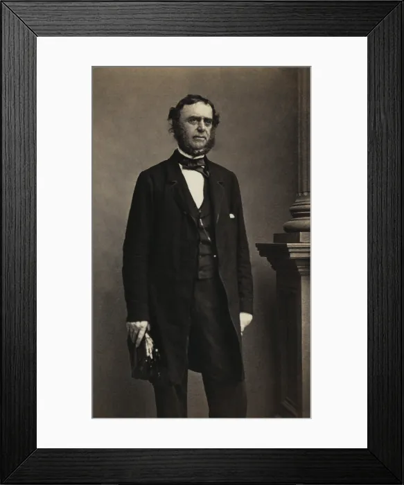 Framed Print : Admiral Samuel Francis Dupont, led Union invasions and the blockade of the Confederate coast from 1861-63