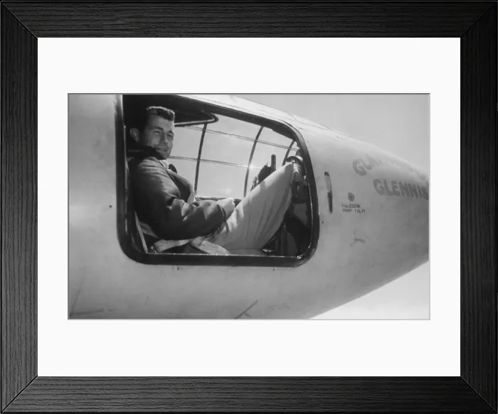 Framed Print : Captain Charles E. Yeager, in the cockpit of the Bell XS-1 supersonic research aircraft Framed Print : Captain Charles E. Yeager, in the cockpit of the Bell XS-1 supersonic research aircraft