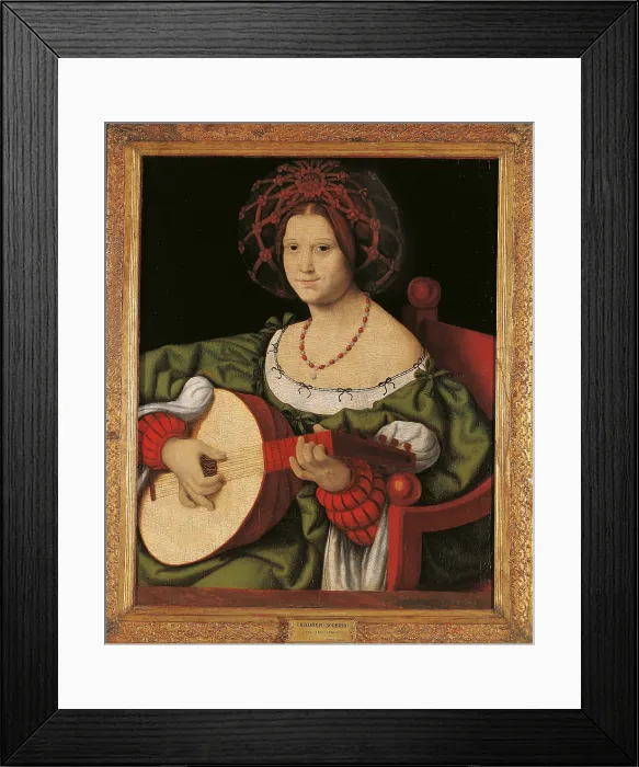 Framed Print : The Lute Player, by Andrea Solario (or Solari), 1520 about, 16th Century, tempera and oil on canvas, cm 65 x 52 - Italy, Lazio, Rome, National Gallery of Ancient Art Framed Print : The Lute Player, by Andrea Solario (or Solari), 1520 about, 16th Century, tempera and oil on canvas, cm 65 x 52 - Italy, Lazio, Rome, National Gallery of Ancient Art