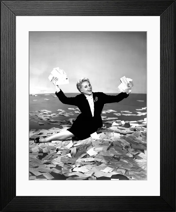 Framed Print : THE SOLID GOLD CADILLAC, Judy Holliday, 1956