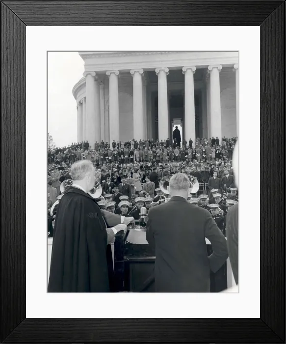 Framed Print : President Roosevelt at the dedication of the Jefferson Memorial. April 13, 1943. (BSLOC_2013_5_170) Framed Print : President Roosevelt at the dedication of the Jefferson Memorial. April 13, 1943. (BSLOC_2013_5_170)