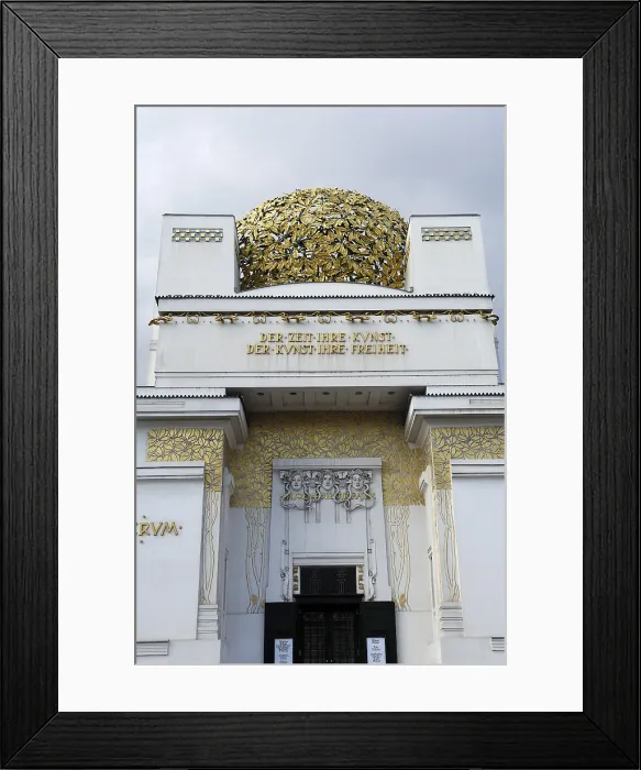 Framed Print : OLBRICH, Joseph Maria (1867-1908). Vienna Secession Building. 1898. AUSTRIA. Vienna. Vienna Sezession. - Rafa Perez / Iberfoto / Everett Collection (341565)**US SALES ONLY**