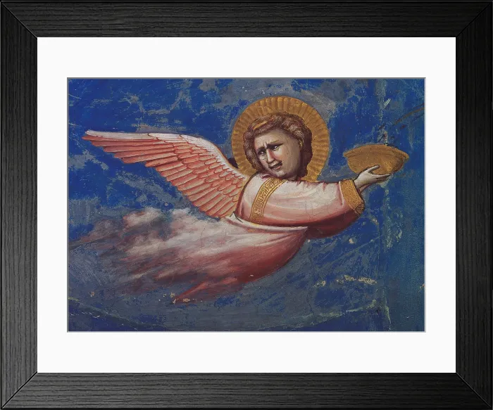Framed Print : Stories of the Passion The Crucifixion, by Giotto, 1304 - 1306 about, 14th Century, fresco, - Italy, Veneto, Padua, Scrovegni Chapel Framed Print : Stories of the Passion The Crucifixion, by Giotto, 1304 - 1306 about, 14th Century, fresco, - Italy, Veneto, Padua, Scrovegni Chapel
