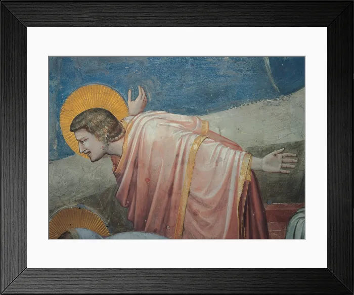 Framed Print : Fresco cycle in the Scrovegni Chapel, by Giotto, 1304 - 1306 about, 14th Century, fresco, - Italy, Veneto, Padua, Scrovegni Chapel. Detail