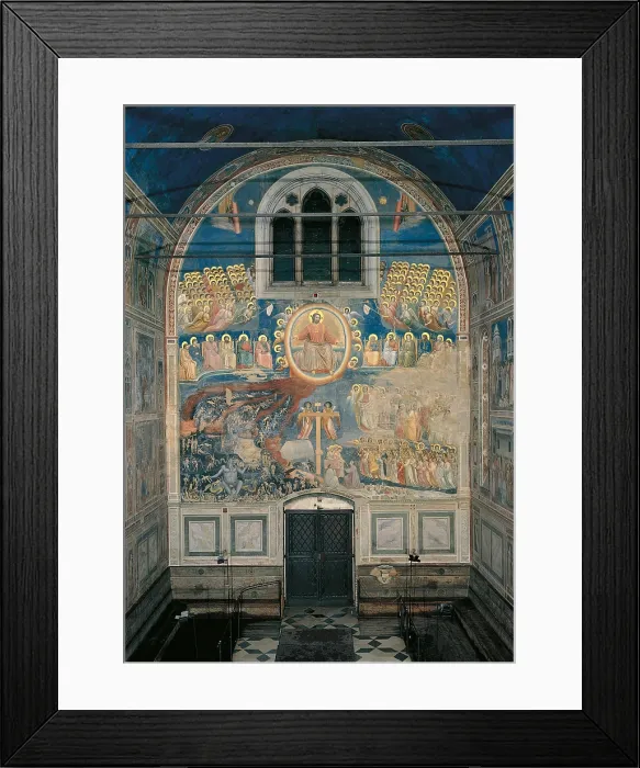 Framed Print : The Last Judgement, by Giotto, 1303 - 1305 about, 14th Century, fresco, cm 1000 x 840 - Italy, Veneto, Padua, Scrovegni Chapel. All. Last Judgment