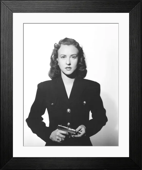 Framed Print : A CLOSE CALL FOR ELLERY QUEEN, Margaret Lindsay, 1942