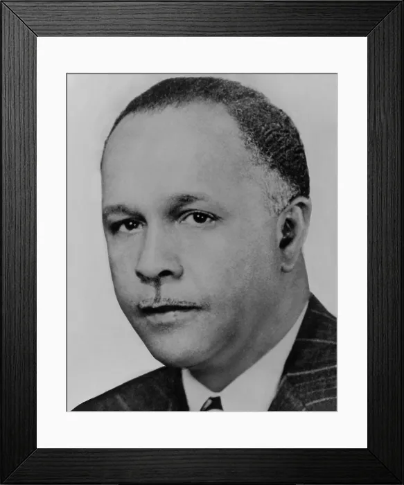 Framed Print : Dr. Percy L. Julian was awarded 130 chemical patents, many of medicinal drugs from plants. He developed industrial large-scale chemical synthesis of human hormones. 1949