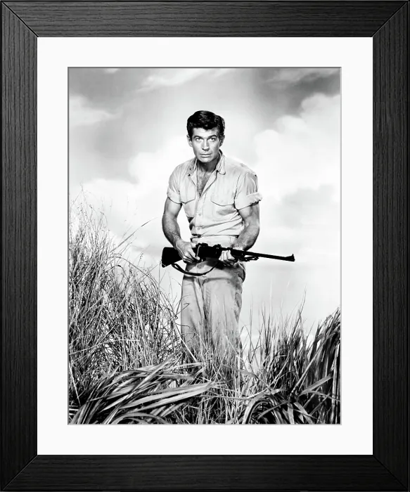 Framed Print : CONGO CROSSING, George Nader, 1956 Framed Print : CONGO CROSSING, George Nader, 1956