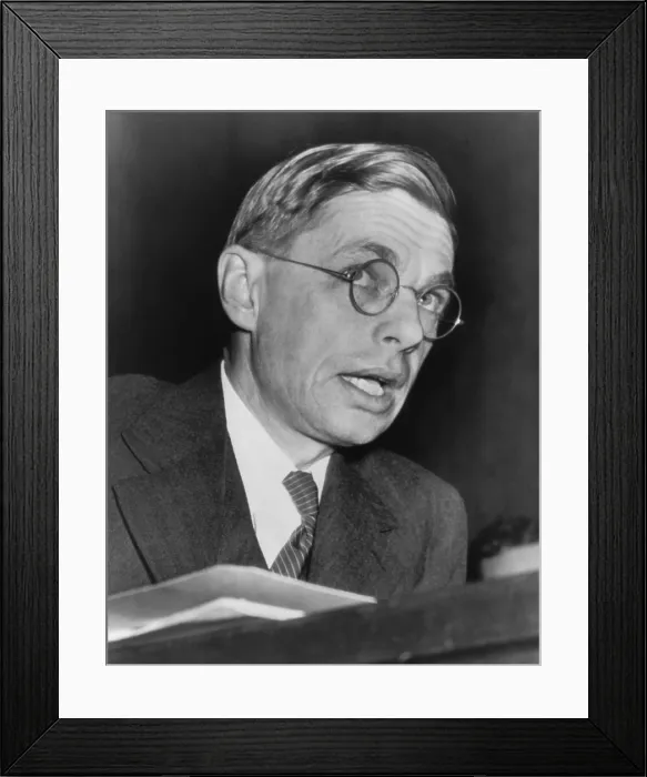 Framed Print : James Conant testifying before the Senate Foreign Relations Committee. In Feb