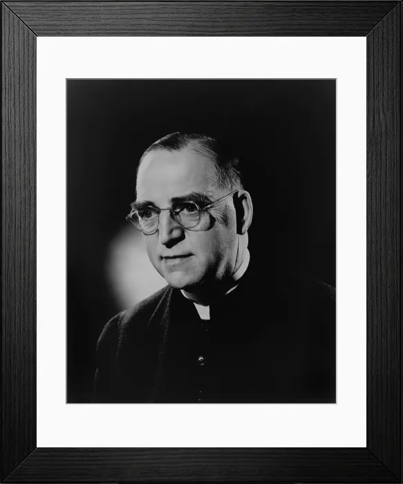 Framed Print : Father Edward J. Flanagan, founded Father Flanagan's Boys Home in 1917
