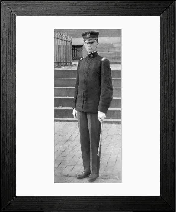 Framed Print : J. Edgar Hoover joined his high school Reserve Officers Training Corps program. Ca. 1914. - (BSLOC_2015_1_7)