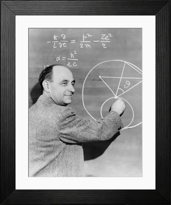 Framed Print : Enrico Fermi, Italian-American physicist. Ca. 1945-50. - (BSLOC_2015_1_74)