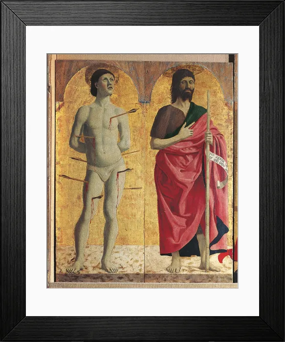 Framed Print : Polyptych of the Misericordia (or Virginn of the Mercy), by Pietro di Benedetto dei Franceschi known as Piero della Francesca, 1454 about, 15th Century, tempera and oil on canvas Framed Print : Polyptych of the Misericordia (or Virginn of the Mercy), by Pietro di Benedetto dei Franceschi known as Piero della Francesca, 1454 about, 15th Century, tempera and oil on canvas