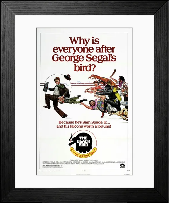 Framed Print : THE BLACKBIRD, US poster, far left: George Segal, 1975