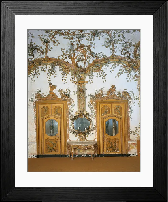 Framed Print : Detail of the decorations in the Gallerie delle Stagioni, by Unknown Artist, 18th Century, - Italy, Liguria, Savona, Albisola Superiore, Villa Gavotti Framed Print : Detail of the decorations in the Gallerie delle Stagioni, by Unknown Artist, 18th Century, - Italy, Liguria, Savona, Albisola Superiore, Villa Gavotti