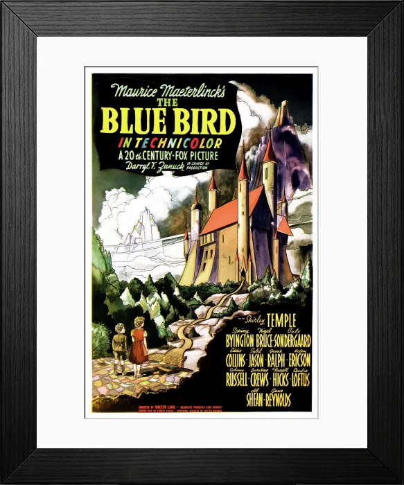 Framed Print : THE BLUE BIRD, poster art, 1940. 20th Century Fox, TM & Copyrght  /  courtesy Everett Collection