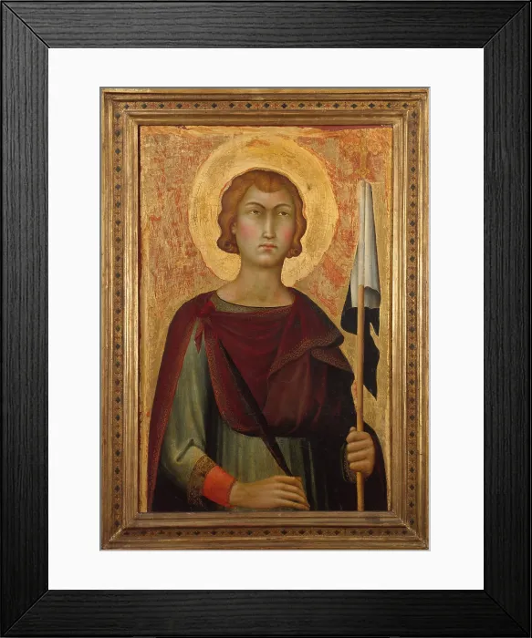 Framed Print : SAINT ANSANUS, by Simone Martini, 1326, Italian Proto-Renaissance painting, tempera on wood Framed Print : SAINT ANSANUS, by Simone Martini, 1326, Italian Proto-Renaissance painting, tempera on wood