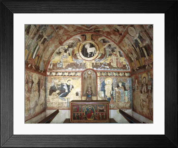 Framed Print : MADERUELO, Master of (12th century). Wall paintings in the church of Vera Cruz de Maderuelo. 12th c. Romanesque art. Fresco. SPAIN. Madrid. Prado Museum. Proc: SPAIN. Maderuelo Framed Print : MADERUELO, Master of (12th century). Wall paintings in the church of Vera Cruz de Maderuelo. 12th c. Romanesque art. Fresco. SPAIN. Madrid. Prado Museum. Proc: SPAIN. Maderuelo