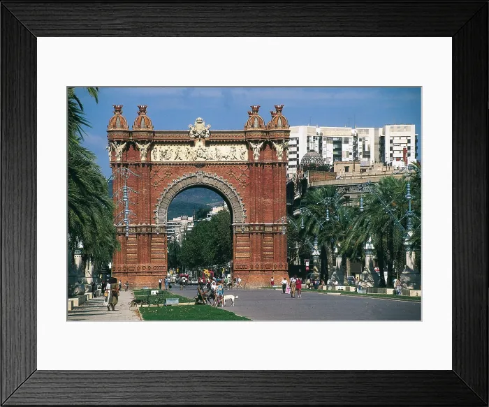 Framed Print : VILASECA I CASANOVAS, Josep (1848-1910). Triumphal Arch. 1888. SPAIN. CATALONIA. Barcelona. Triumphal arch. Architecture. - J