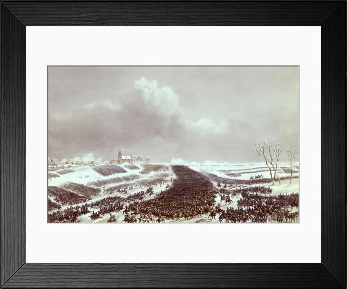 Framed Print : Battle of Eylau, a battle between Napoleon's Grande Armee and a Russian Empire army under Levin August, Count von Bennigsen near the town of Preuisch Eylau in East Prussia Framed Print : Battle of Eylau, a battle between Napoleon's Grande Armee and a Russian Empire army under Levin August, Count von Bennigsen near the town of Preuisch Eylau in East Prussia