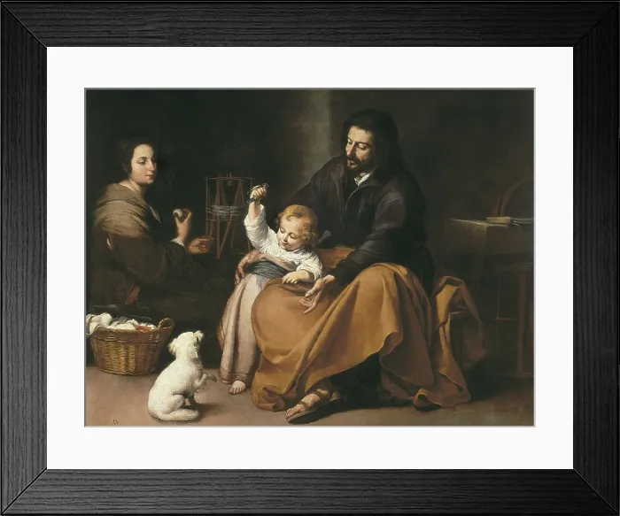 Framed Print : MURILLO, Bartolome Esteban (1617-1682). The Holy Family with the Little Bird. ca. 1650. Baroque art. Oil on canvas. SPAIN. Madrid. Prado Museum Framed Print : MURILLO, Bartolome Esteban (1617-1682). The Holy Family with the Little Bird. ca. 1650. Baroque art. Oil on canvas. SPAIN. Madrid. Prado Museum