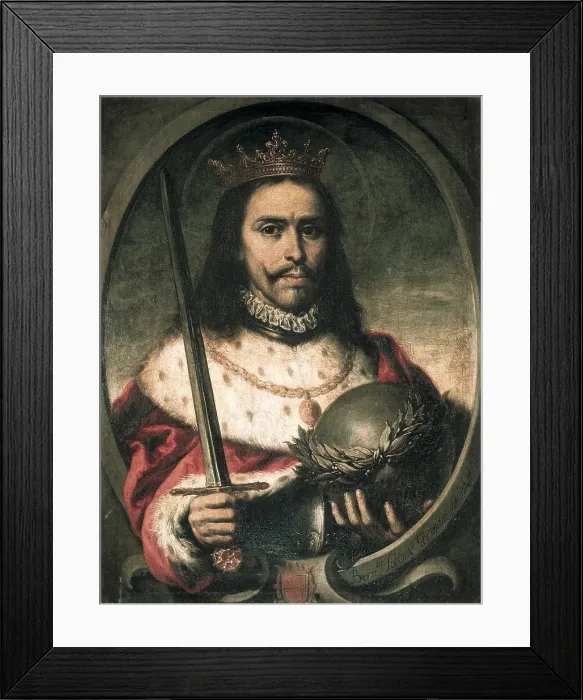 Framed Print : Ferdinand III, Saint Ferdinand of Castile (1201-1252). King of Castile (1217-1252) and Leon (1230-1252). San Fernando. Work by LORENTE GERMAN, Bernardo (1680-1759). Baroque art Framed Print : Ferdinand III, Saint Ferdinand of Castile (1201-1252). King of Castile (1217-1252) and Leon (1230-1252). San Fernando. Work by LORENTE GERMAN, Bernardo (1680-1759). Baroque art