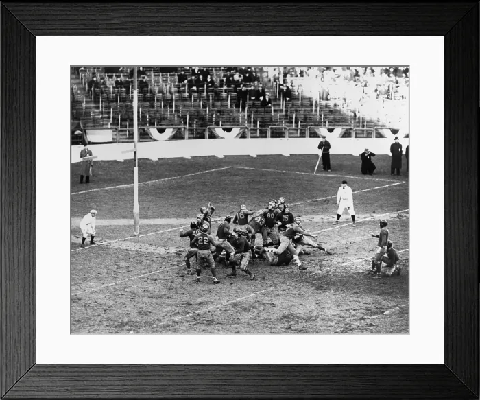Framed Print : Boston Redskins after missing a point, during a loss Green Bay Packers, 1936. The next year the four year old Boston team moved, to become the Washington Redskins
