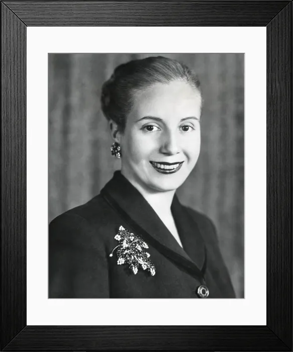 Framed Print : Eva Duarte de Peron, wife of Argentine President Juan Domingo Peron. June 1948. - (BSLOC_2014_14_22)