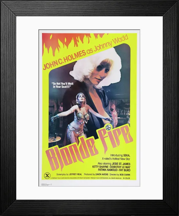 Framed Print : BLONDE FIRE, Seka, 1978